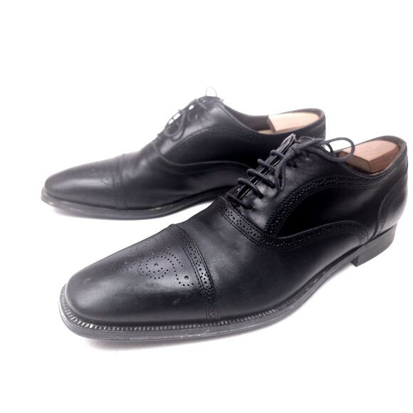 To Boot New York Adam Derrick Mens Shoes Brogue Cap Toe Black 11.5 - Picture 4 of 12